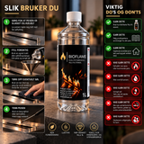 BIOETANOL 1 LITER FLASKER